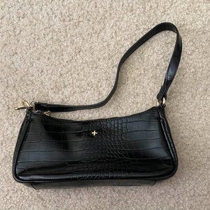 Peta & Jain Piper Bag Black Croc NWOT